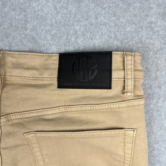 Vintage Genes Black Men's 5 Pocket Tan Pants Size 34x32 - Picture 7 of 8